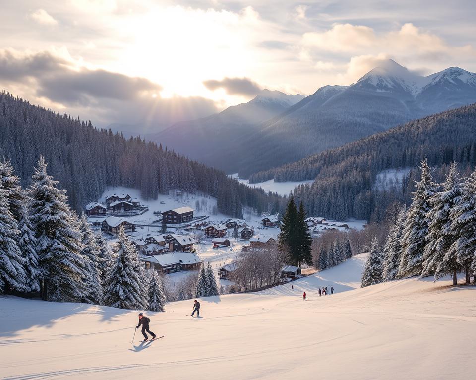 Skifahren Braunlage Winterlandschaft Skifahren Braunlage Winterlandschaft